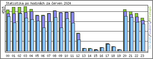 Statistika po hodin�ch