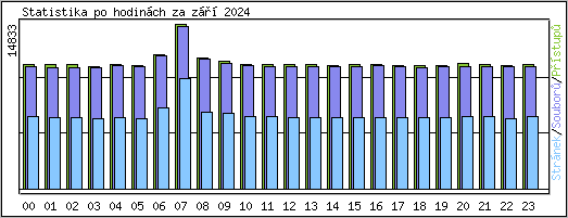 Statistika po hodin�ch